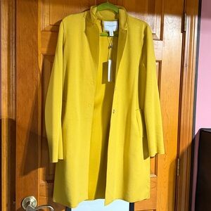 Mustard, yellow coat, lightweight